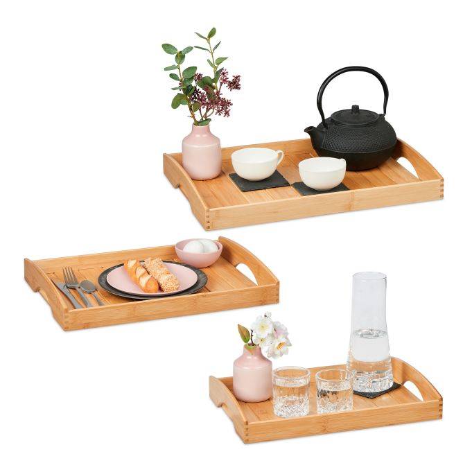Serveringsbricka 3-pack Bambu