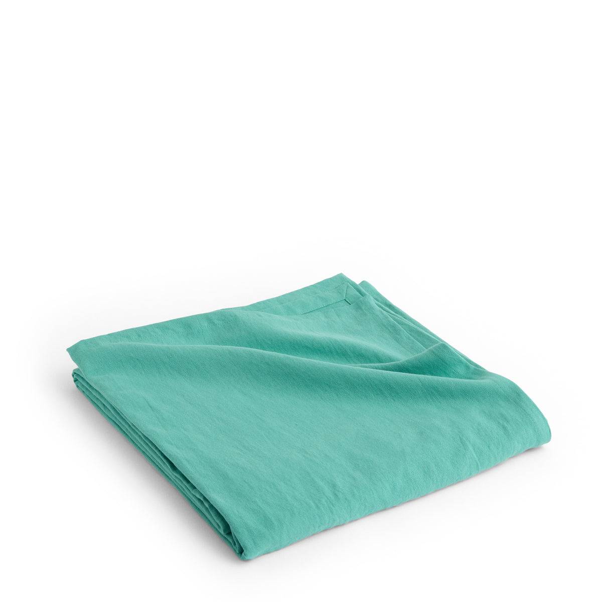 HAY Linen Bedspread - Emerald Green.