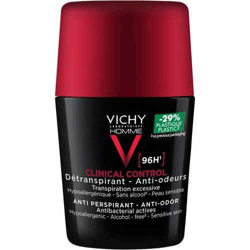 Vichy Homme Clinical Control 96H Antiperspirant Roll-On Deodorant roll-on  50 ml