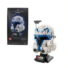 75349 Star Wars Series Captain Rex Hjälm Assembly Building Block Toy - Multifärgad (En-Storlek)