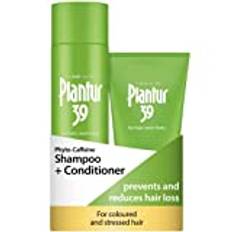Plantur 39 Caffeine Schampo och Balsam Förebygger och Reducerar Håravfall | För Färgat och Stressat Hår | Unik Galenisk Formel Stödjer Hårväxt | Set med 250 ml Schampo och 150 ml Balsam