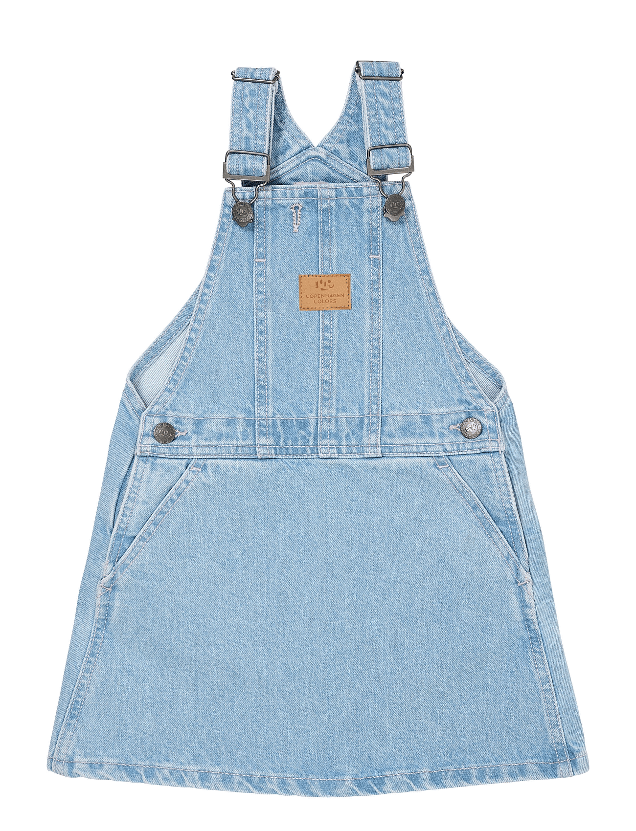 COPENHAGEN COLORS Organic Denim Spencer Dress W Heart | Blue | 98