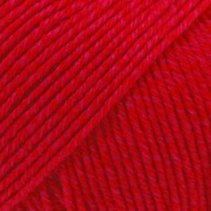 Drops Cotton Merino 50g - DROPS Cotton Merino Körsbärsröd Uni Colour 06 - DROPSCottonMerinoKörsbärsrödUniColour06