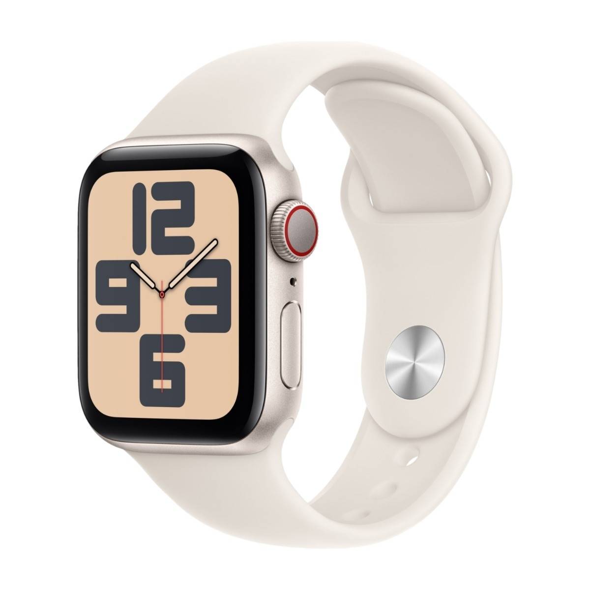Apple Watch SE GPS + Cell 40 mm stjärnglans alum, stjärnglans sportband - S/M