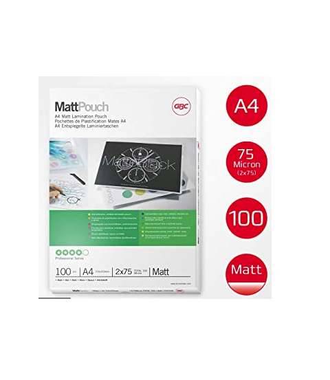 Lamineringsficka GBC A4 Matt, 75 micron, 100 st (A4)