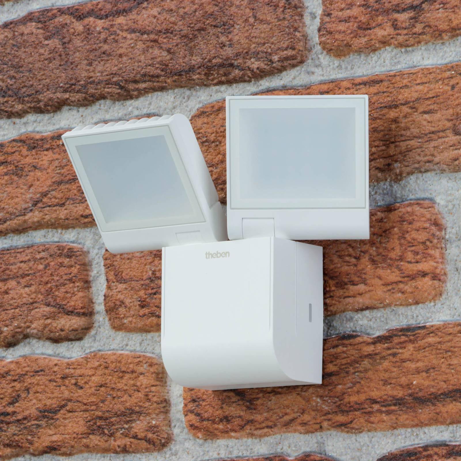 Theben LED utomhus vägglampa theLeda S17-100L, Vitt / opal, Syntetmaterial, LED-vägglampa utomhus