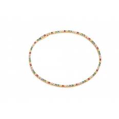 ELLERA armband mångfärgade Zirkoner (guld)
