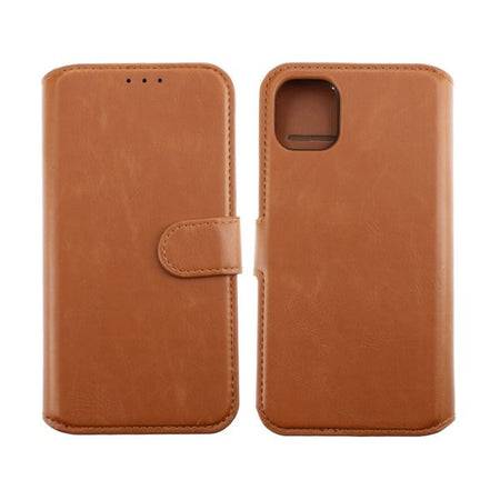 Rvelon iPhone 11 Fodral Magnetiskt Avtagbart Skal Brun