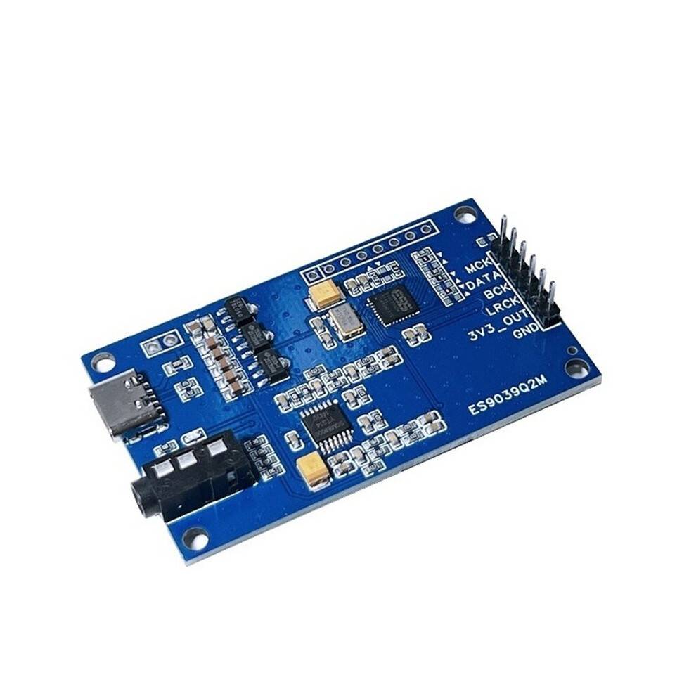 ES9039Q2M I2S Digital Audio Input for DAC Decoding Board 3.5mm Output Audio Module USB 5V