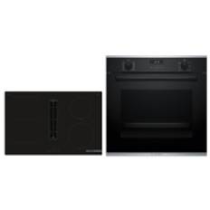 Bosch HBD636FH86, SET Einbaubackofen HBG237BB3 + Induktionskochfeld mit Dunstabzug PVS811B16E, EEK: A+, mit 5 Jahren Garantie!