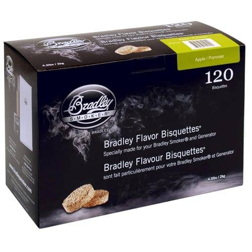Rökbriketter till Bradley Smoker - Äpple 120-pack