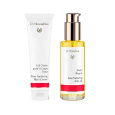 Dr. Hauschka - Rose Nourishing Body Cream 145 ml + Dr. Hauschka - Rose Nurturing Body Oil 75 ml