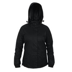 Regnjakke dame - Treklife Rain Packaway - Sort - Large