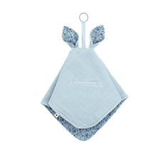 BIBS x LIBERTY Cuddle Cloth Kangaroo Chamomile Lawn - Baby Blue - One Size