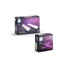 Philips Hue - Play Light Bar 2-Pack  White & Lightstrip - Bundle - Fri fragt og klar til levering - Prismatch