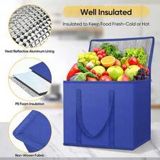 Insulated Grocery Bags Large Capacity Insulation Bag, Reusable Grocery Tote, Soft Cooler Bag, Hot & Cold Takeout Or Food Delivery Bag, Lightweight, St - Multicolor - Multi-size