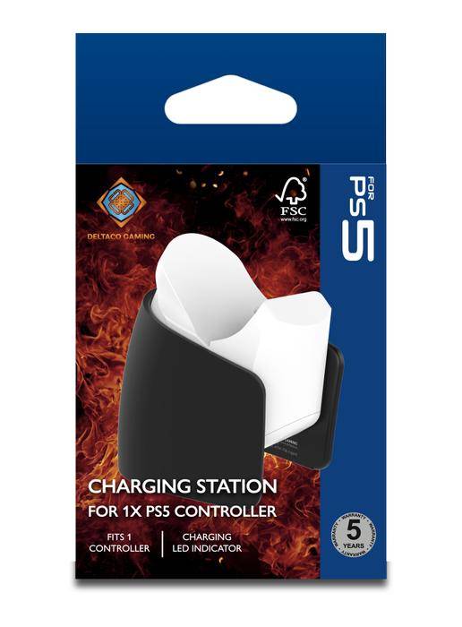 DELTACO PS5 Charging Station for 1x PS5 Controller (GAM-185)