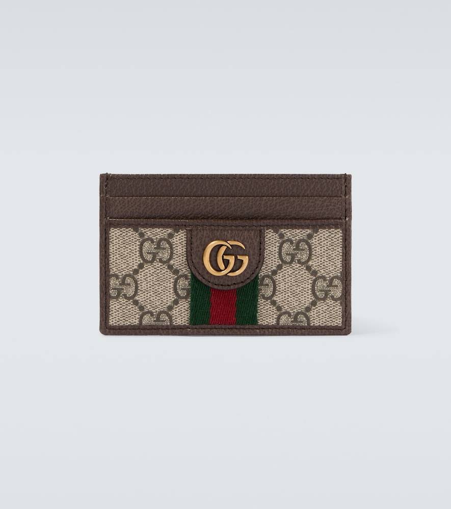 Gucci Ophidia leather-trimmed card case