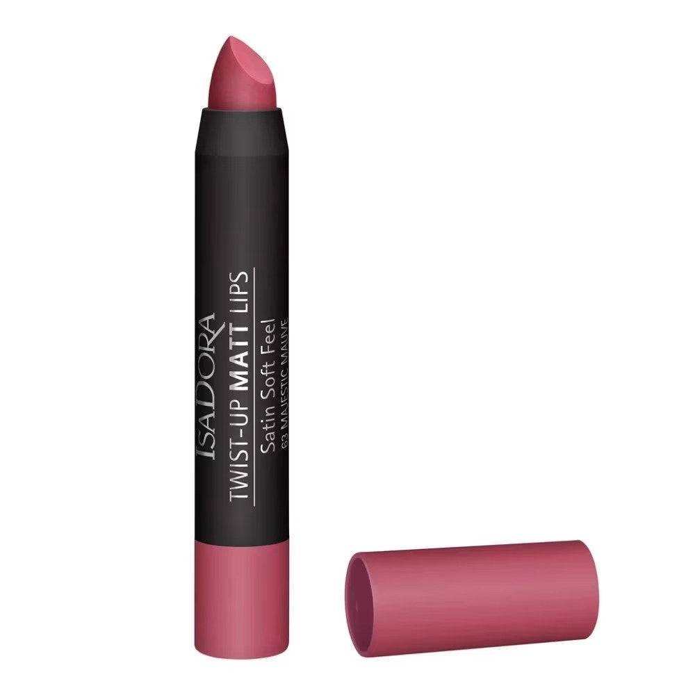 Isadora Twist-Up finitura satinata rossetto cremoso 63 — Rossetto in crema 33 g