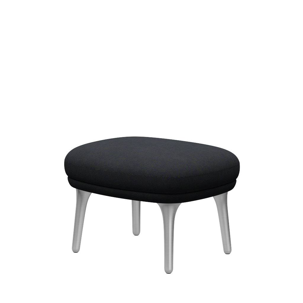 Fri Skammel m. stel i aluminium fra Fritz Hansen Hallingdal - 968 Purple/Green - Jacobsen Plus