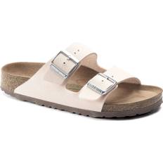 Birkenstock Women's Arizona Vegan Birko-Flor Nubuck Regular Light Rose, 37