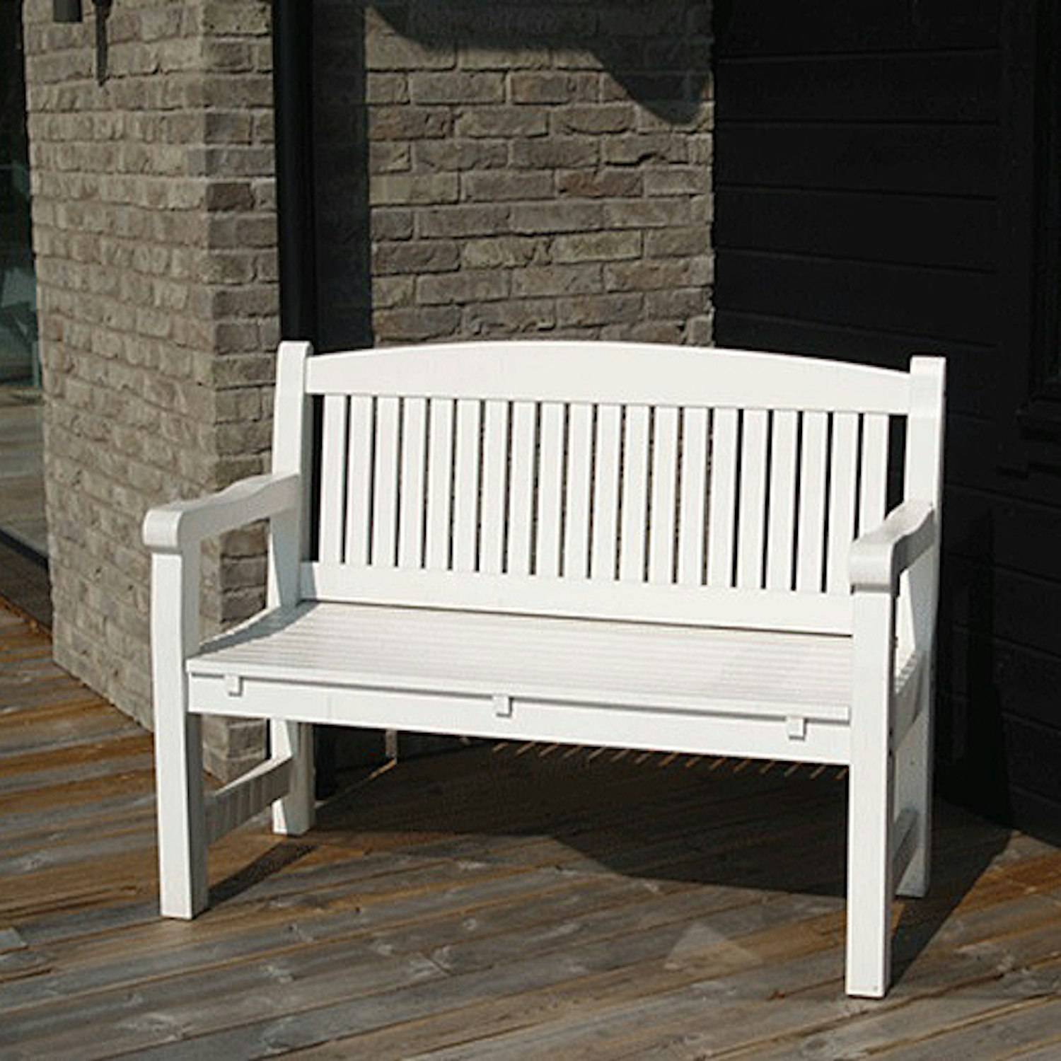Utesoffa Eden Wood Kattvik 2-sits Vit