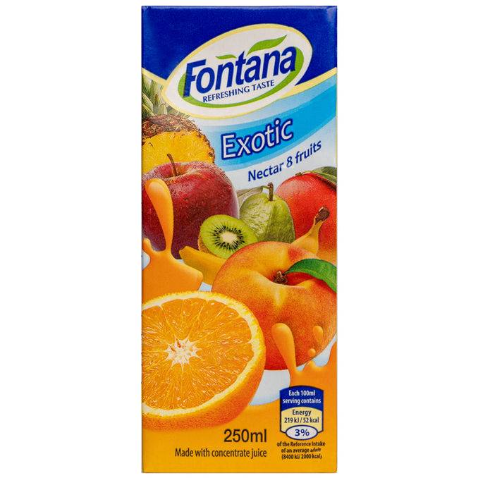 Fontana 3 x Exotic Fruktdryck