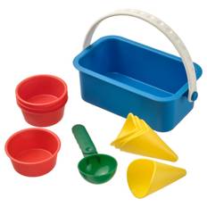SANDIG glass-set för sandlek, 10 delar, flerfärgad