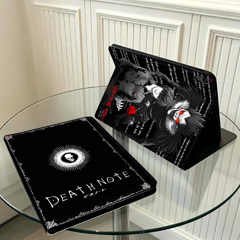 Dark DEATH NOTE With Pencil Holder Case for Apple iPad 10th 7/8/9th Pro11 13 Air 11 13 M4 M3 M2 A16 2026 Air 4/5/6th