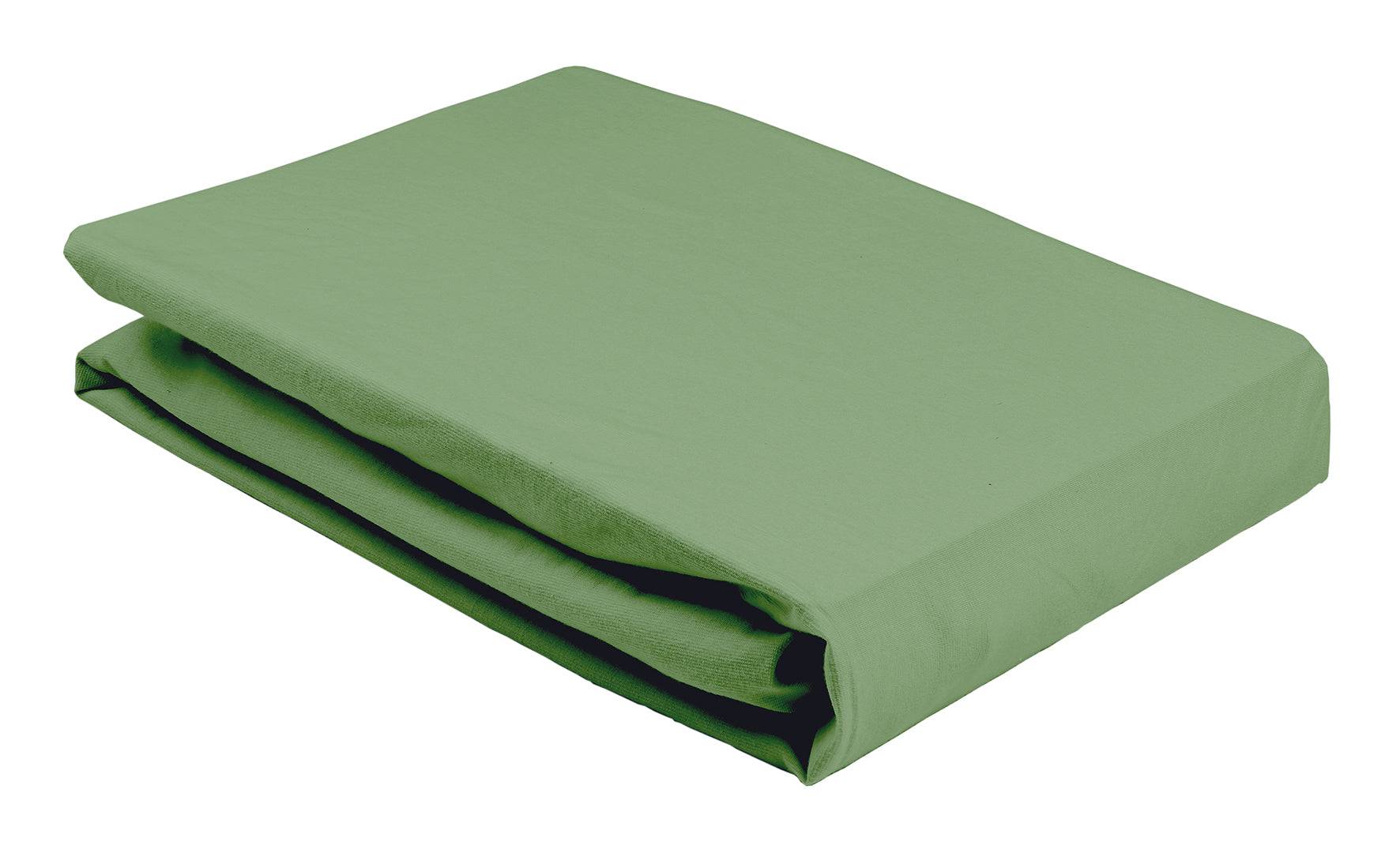 Elegante ´Soft´ jerseylagen, flere størrelser - Olive - 180-200/200 cm