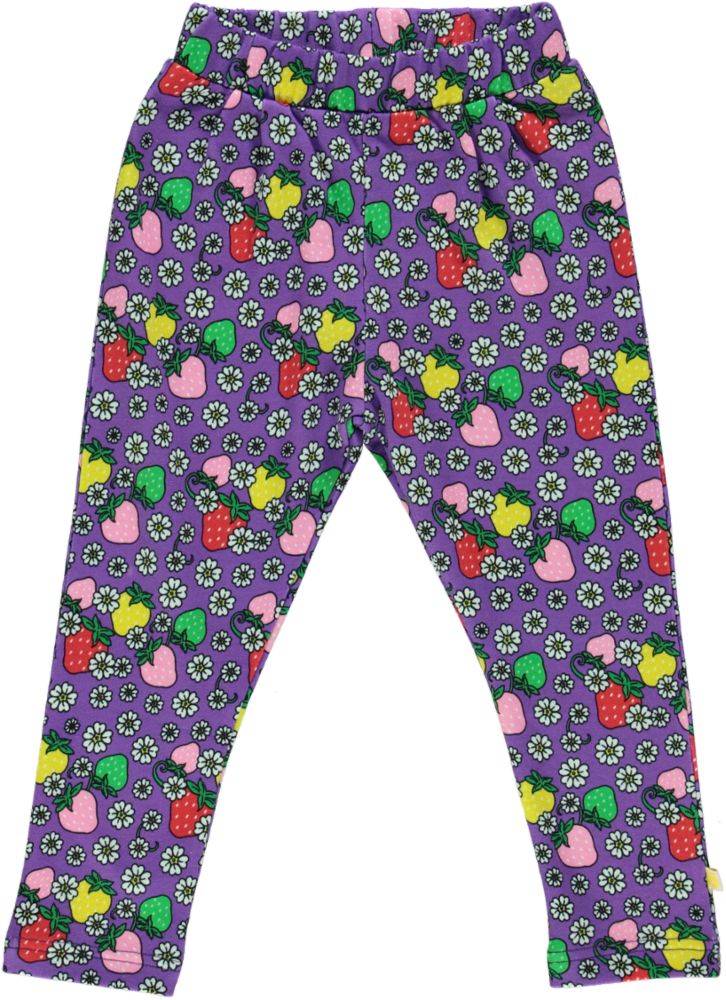 Sweat bukser med jordbær - Purple / 2-3