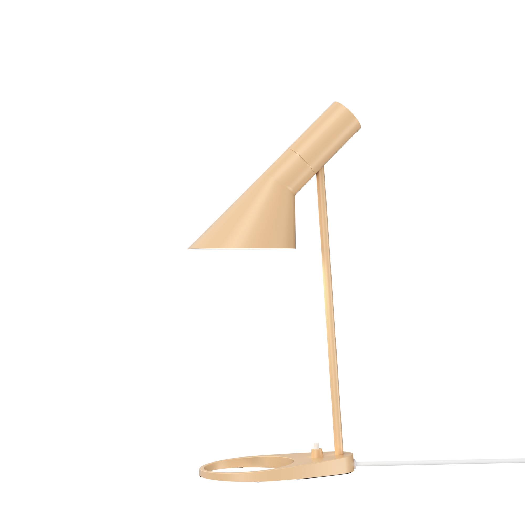 Louis Poulsen AJ Mini Bordlampe af Arne Jacobsen Warm sand.