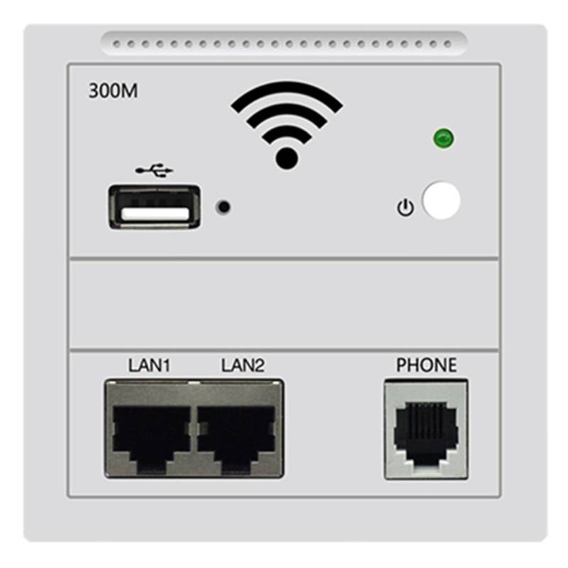 300 mbps i väggen ap repeater wifi vägguttag router åtkomstpunkt trådlös rj45 220v poe usb laddningsrouter