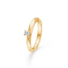 Mads Z Romeo & Juliet ring 14 kt med 0,10 ct diamant