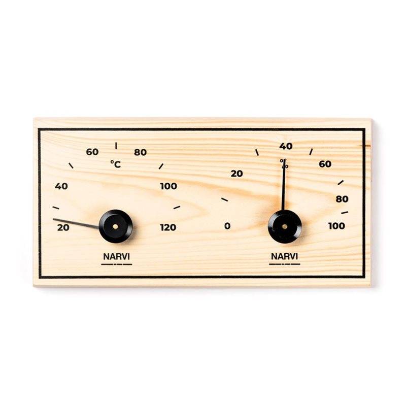 Bastutermometer Narvi Thermo-Hygrometer Furu