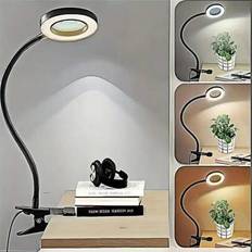 1 st flexibel LED-förstoringslampa - Skrivbordslampa, LED-klämma, 3 ljuslägen dimbar, ögonvård, sängbord, skrivbordslampa, växttillväxtlampa, skonsam - Multifärgad (Multi-size)