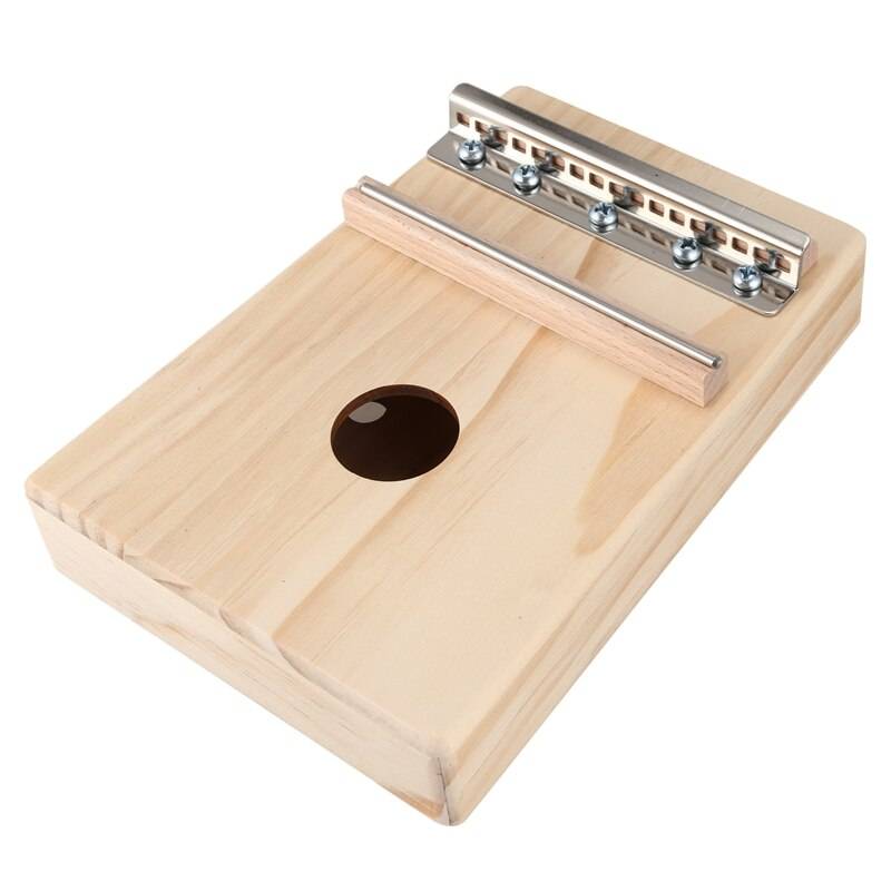 Enkel montering 17 nycklar kalimba handarbete diy kit trä finger tumme piano för barn barn musikinstrument