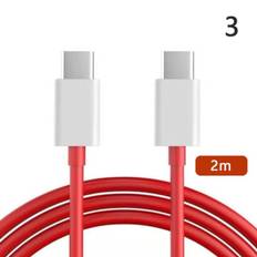 Bærbar Original Oneplus 8tpro Warp Charge Type-C Dash Kabel 2M