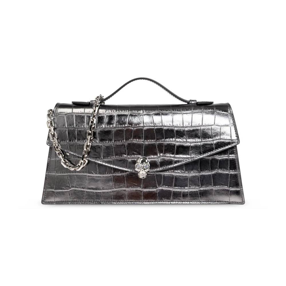 Alexander McQueen Skull Taske - Tasker - Dame - Grå - ONE SIZE - Uld