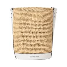 Michael Kors, Tasker , Dame, Hvid, ONE SIZE, Læder, Strå Bucket Taske