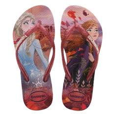 Havaianas Frozen Crystal In Rose For Kids - 12C UK - 29/30 BR - 31/32 EU / Rose
