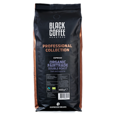 Black Coffee Double Roast hele kaffebønner 1kg