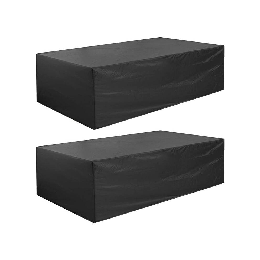 2X Patio Furniture Set Cover Waterproof,Heavy Duty Funiture Covers for Outdoor Sectional Sofa Set Wicker Rattan Table XL