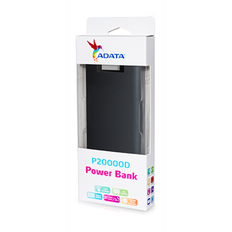 ADATA Power Bank - 20.000mAh USB Svart
