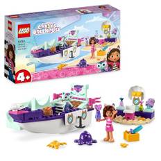 LEGO 10786 Gabby's Dollhouse Gabby & Meerkatze Schiff & Spa Boot Set mit Schönheitssalon, Puppenhaus mit Figuren und Zubehör, Spielset für Mädchen, Jungen, Kinder ab 4 Jahren