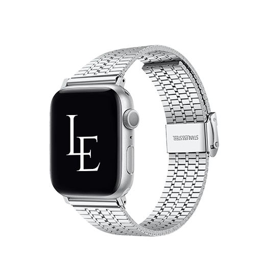 Apple Watch (38/40/SE/41/42mm) - L'Empiri™ Marbella Rustfrit Stål Rem - Sølv