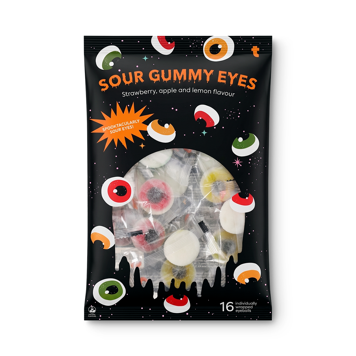 Sour gummy eyeballs