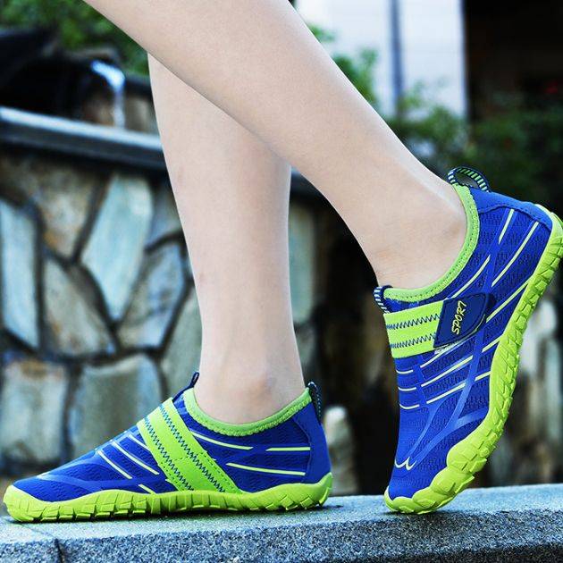 Barfotaskor barn (Gul/Blå): Storlek 33