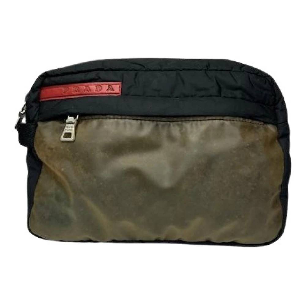 Prada Vintage Pre-owned Fabric Clutch - Vintage - Dame - Sort - ONE SIZE - Tyl