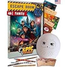 EPIC ENIGMAS | Escape Room Brädspel Barn | 5 till 12 år | Harry Wizard Game | Detektivspel | Treasury Hunt | Swedish | 1-5 spelare